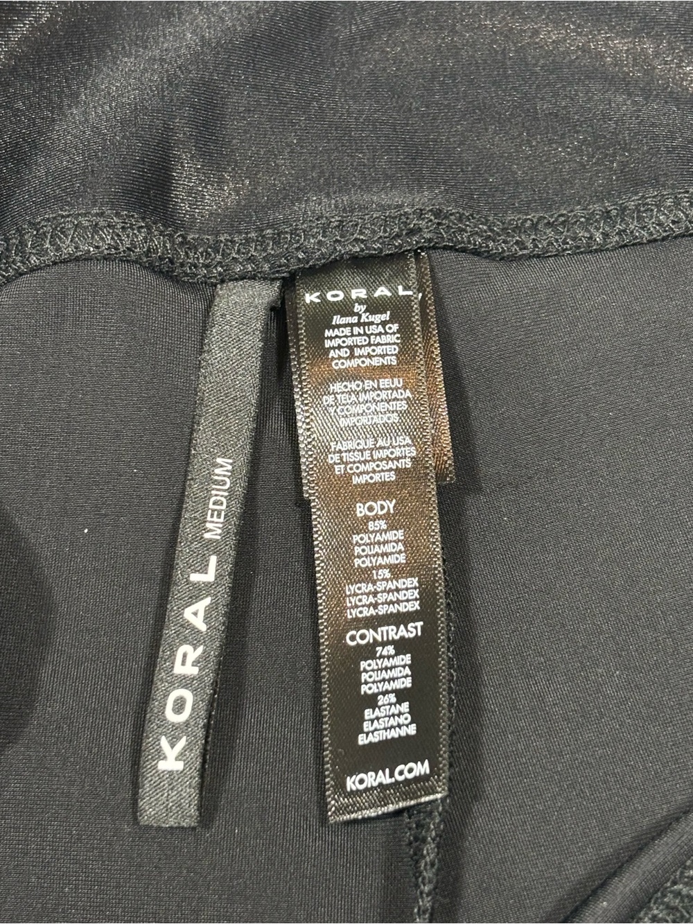 Koral Women’s Pista Infinity High Rise Leggings Medium Black Bel Air Blue - Picture 4 of 11